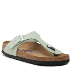 Pointe De Chaussures 5 Sandales Birkenstock Gizeh 1024062 Matcha