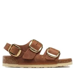 Pointe De Chaussures -Pointe De Chaussures sandales birkenstock milano 1024067 cognac 1