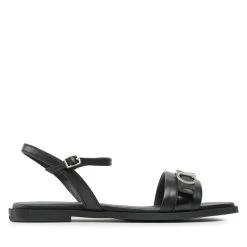 Pointe De Chaussures -Pointe De Chaussures sandales calvin klein almond sandal w hw hw0hw01483 ck black beh 1
