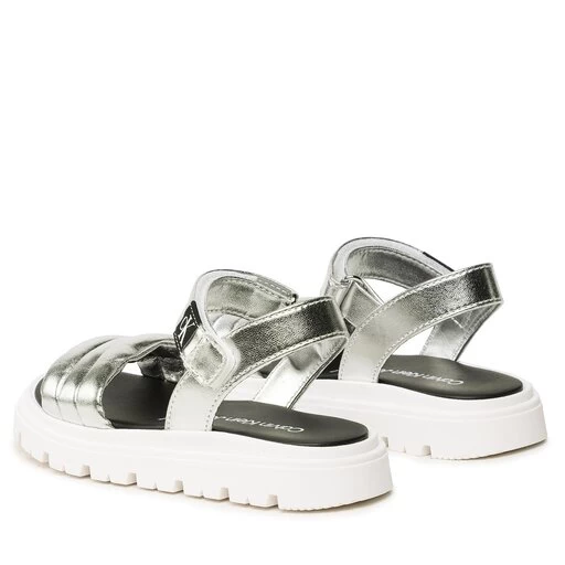 Sandales Calvin Klein Jeans Velcro Sandal V4A2-80511-0243 Silver 904 5 Sandales Calvin Klein Jeans Velcro Sandal V4A2-80511-0243 Silver 904 – Image 3