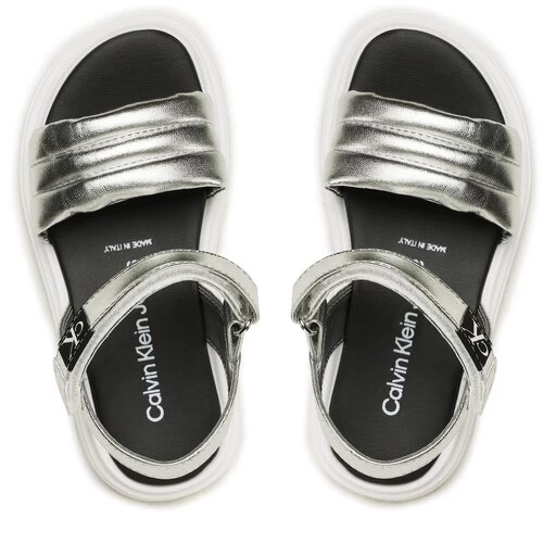 Sandales Calvin Klein Jeans Velcro Sandal V4A2-80511-0243 Silver 904 7 Sandales Calvin Klein Jeans Velcro Sandal V4A2-80511-0243 Silver 904 – Image 5