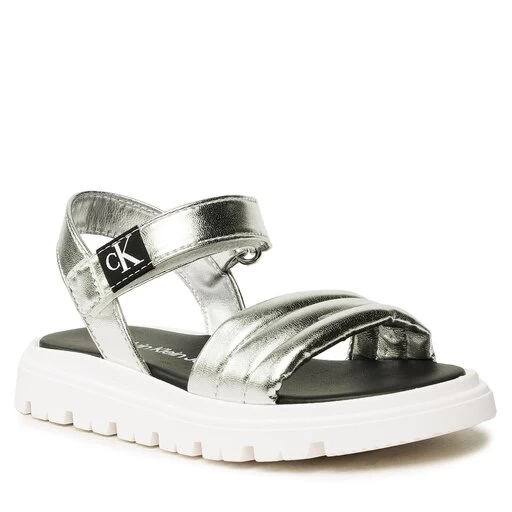 Sandales Calvin Klein Jeans Velcro Sandal V4A2-80511-0243 Silver 904 3 Sandales Calvin Klein Jeans Velcro Sandal V4A2-80511-0243 Silver 904