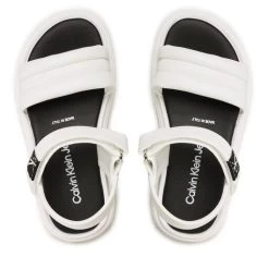 Sandales Calvin Klein Jeans Velcro Sandal V4A2-80512-1614 White 100 -Pointe De Chaussures sandales calvin klein jeans velcro sandal v4a2 80512 1614 white 100 4
