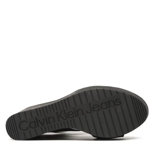 Sandales Calvin Klein Jeans Wedge Sandal Webbing YW0YW00959 Black BDS 6 Sandales Calvin Klein Jeans Wedge Sandal Webbing YW0YW00959 Black BDS – Image 4