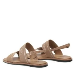 Sandales Calvin Klein Squared Flat Sandal He HW0HW01496 Safari Canvas RBC -Pointe De Chaussures sandales calvin klein squared flat sandal he hw0hw01496 safari canvas rbc 2