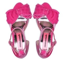 Sandales Custommade Marita Velvet 998620031 Fuchsia Pink 204 -Pointe De Chaussures sandales custommade marita velvet 998620031 fuchsia pink 204 4