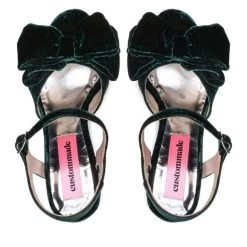 Sandales Custommade Melody Velvet 999620045 Posy Green 336 -Pointe De Chaussures sandales custommade melody velvet 999620045 posy green 336 4
