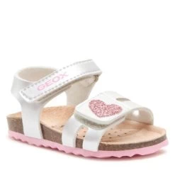 Sandales Geox B Sandal Chalki Girl B352RA0NFKCC0566 M Silver/Pink