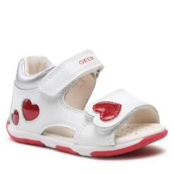 Sandales Geox B Sandal Tapuz Girl B350YD085KCC0050 White/Red