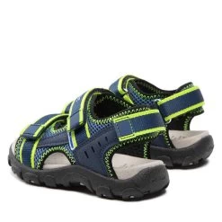 Sandales Geox J. S.Strada A J1524A 014CE C4052 M Dk Blue/Lime -Pointe De Chaussures sandales geox j s strada a j1524a 014ce c4052 m dk blue lime 2