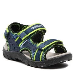 Sandales Geox J. S.Strada A J1524A 014CE C4052 M Dk Blue/Lime
