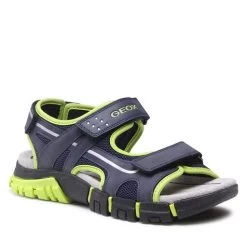 Sandales Geox J Sandal Dynomix Boy J35GHC014MEC0749 D Navy/Lime
