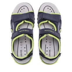 Sandales Geox J Sandal Dynomix Boy J35GHC014MEC0749 D Navy/Lime -Pointe De Chaussures sandales geox j sandal dynomix boy j35ghc014mec0749 d navy lime 4