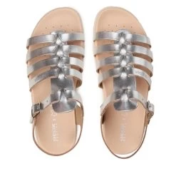 Sandales Geox J Sandal Soleima Gir J35GSB000CFC1007 D Silver -Pointe De Chaussures sandales geox j sandal soleima gir j35gsb000cfc1007 d silver 4