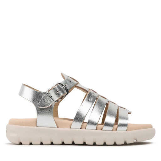 Sandales Geox J Sandal Soleima Gir J35GSB000CFC1007 M Silver 4 Sandales Geox J Sandal Soleima Gir J35GSB000CFC1007 M Silver – Image 2