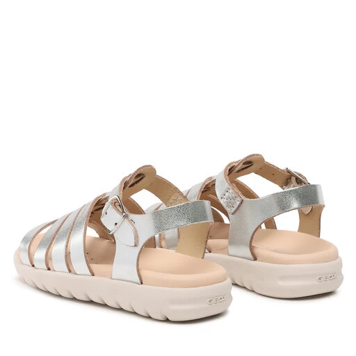Sandales Geox J Sandal Soleima Gir J35GSB000CFC1007 M Silver 5 Sandales Geox J Sandal Soleima Gir J35GSB000CFC1007 M Silver – Image 3