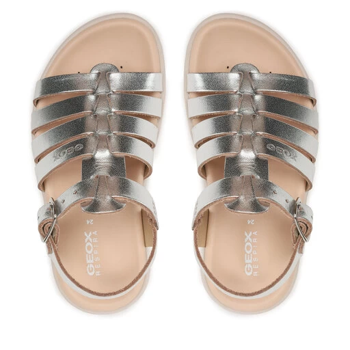 Sandales Geox J Sandal Soleima Gir J35GSB000CFC1007 M Silver 7 Sandales Geox J Sandal Soleima Gir J35GSB000CFC1007 M Silver – Image 5
