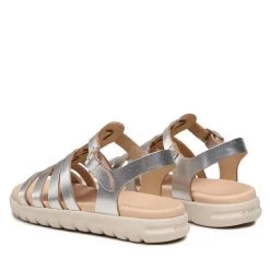 Sandales Geox J Sandal Soleima Gir J35GSB000CFC1007 S Silver -Pointe De Chaussures sandales geox j sandal soleima gir j35gsb000cfc1007 s silver 2