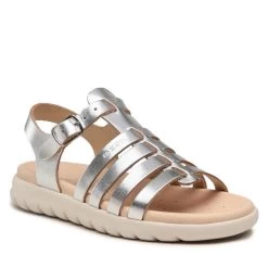 Sandales Geox J Sandal Soleima Gir J35GSB000CFC1007 S Silver