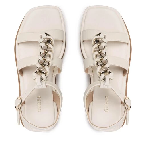 Sandales Guess Vadika FL6VAD LEA03 WHITE 7 Sandales Guess Vadika FL6VAD LEA03 WHITE – Image 5