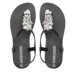 Sandales Ipanema IPANEMA CLASS SHINY 83338 Black/Silver AH376 -Pointe De Chaussures sandales ipanema ipanema class shiny 83338 black silver ah376 4