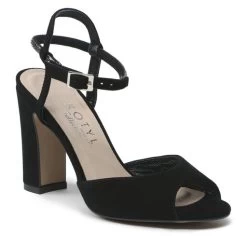 Sandales Kotyl 5951 Czarny Zamsz