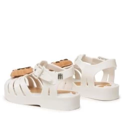 Sandales Melissa Mini Melissa Possession Candy 33737 White/Beige AI281 -Pointe De Chaussures sandales melissa mini melissa possession candy 33737 white beige ai281 2