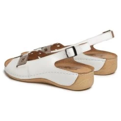 Sandales Pollonus 5-1162-010 Biały/Grid -Pointe De Chaussures sandales pollonus 5 1162 010 bialy grid 2