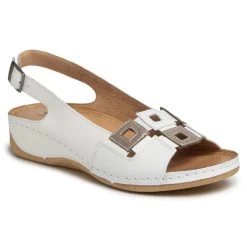 Sandales Pollonus 5-1162-010 Biały/Grid