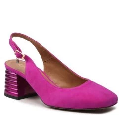 Sandales R.Polański 1636 Fuksja Zamsz