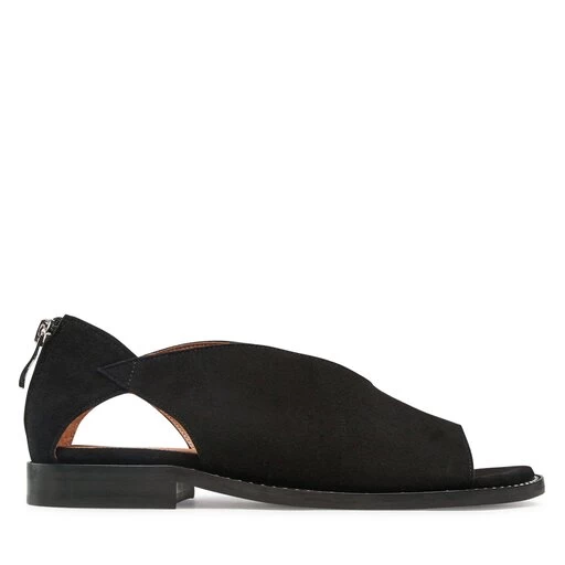 Sandales R.Polański 1637 Czarny Zamsz 4 Sandales R.Polański 1637 Czarny Zamsz – Image 2