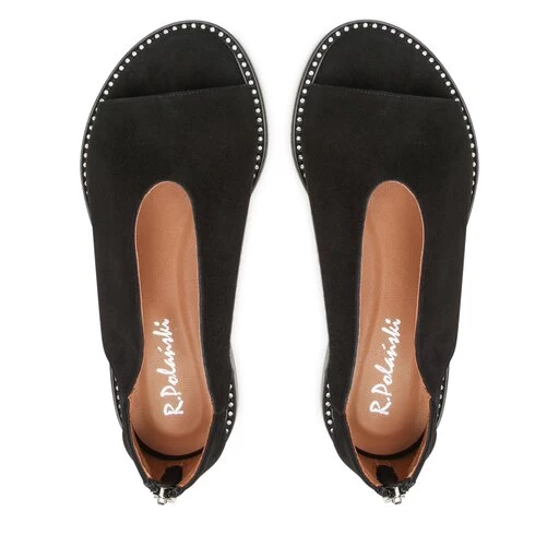 Sandales R.Polański 1637 Czarny Zamsz 7 Sandales R.Polański 1637 Czarny Zamsz – Image 5