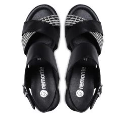Sandales Remonte R8767-00 Schwarz Kombi -Pointe De Chaussures sandales remonte r8767 00 schwarz kombi 4