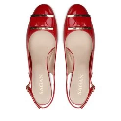 Sandales Sagan 4818 Czerwony Lakier/Złoty 245 10 Sandales Sagan 4818 Czerwony Lakier/Złoty 245 -Pointe De Chaussures sandales sagan 4818 czerwony lakier zloty 245 4