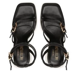 Sandales TWINSET 231ACP042 Nero 00006 -Pointe De Chaussures sandales twinset 231acp042 nero 00006 4