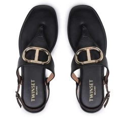 Sandales TWINSET 231TCP12A Nero 00006 -Pointe De Chaussures sandales twinset 231tcp12a nero 00006 4