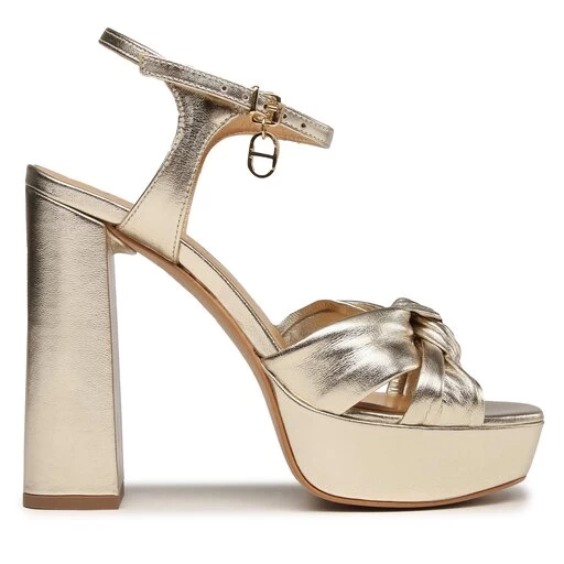 Sandales TWINSET 231TCP144 Oro Laminato 04156 4 Sandales TWINSET 231TCP144 Oro Laminato 04156 – Image 2