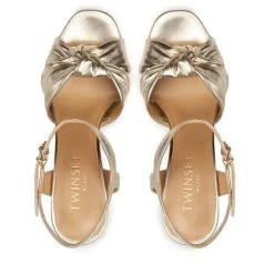 Sandales TWINSET 231TCP144 Oro Laminato 04156 11 Sandales TWINSET 231TCP144 Oro Laminato 04156 -Pointe De Chaussures sandales twinset 231tcp144 oro laminato 04156 4